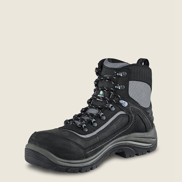 Red Wing Hiking Bot Bayan - Trades - 6-Inch Waterproof Csa Safety Toe - Siyah/Gri - 30IVQJTPX